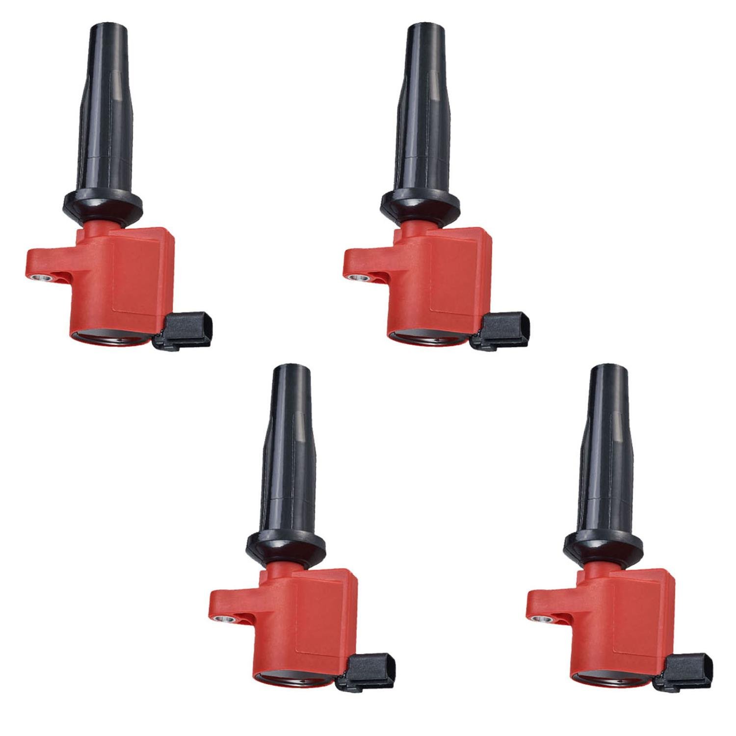 High-Performance Ignition Coils for Ford/Mazda Transit/Focus 2.0L/2.3L [Red]