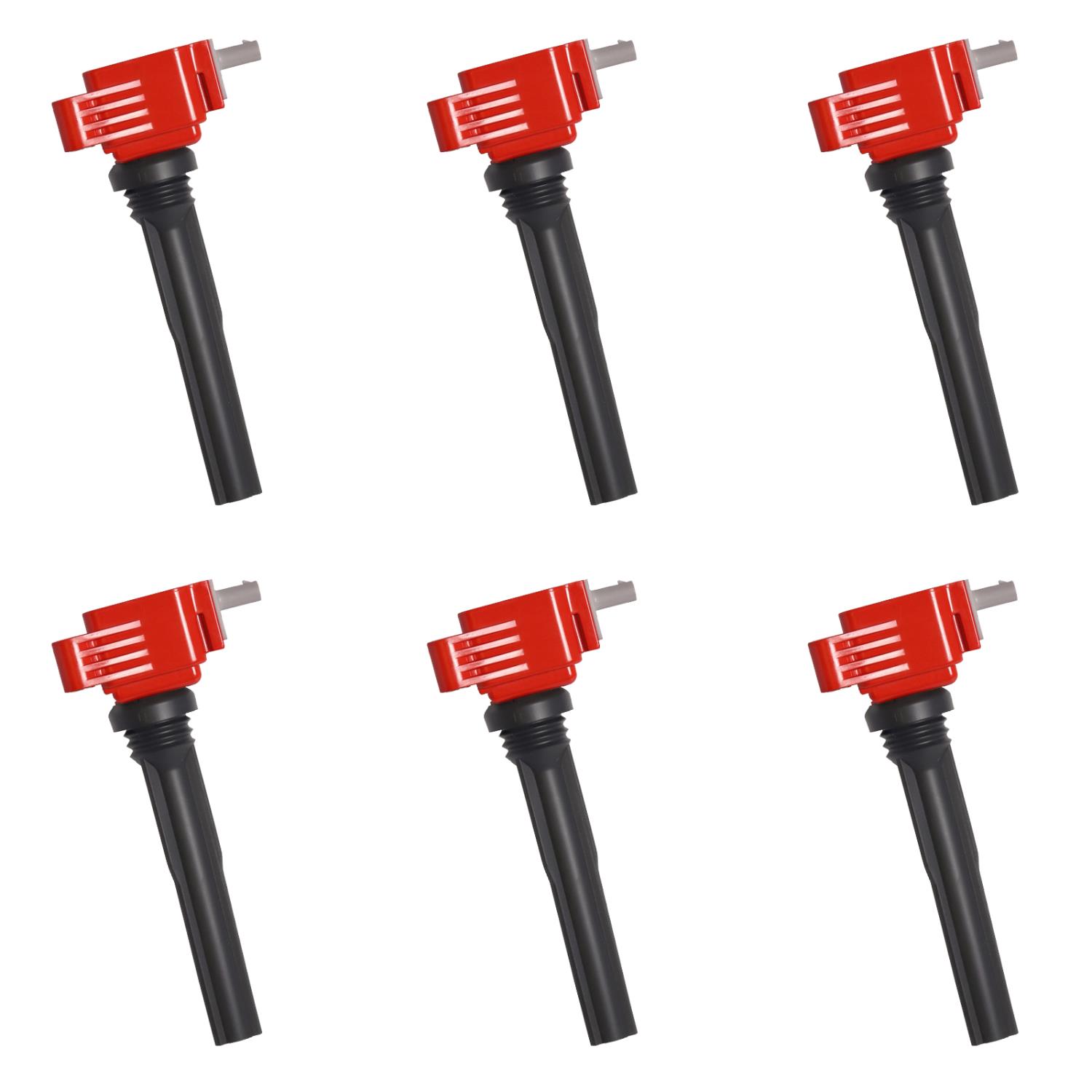 High-Performance Ignition Coils for Ford F-150/Expedition/GT, Lincoln Navigator [Red]