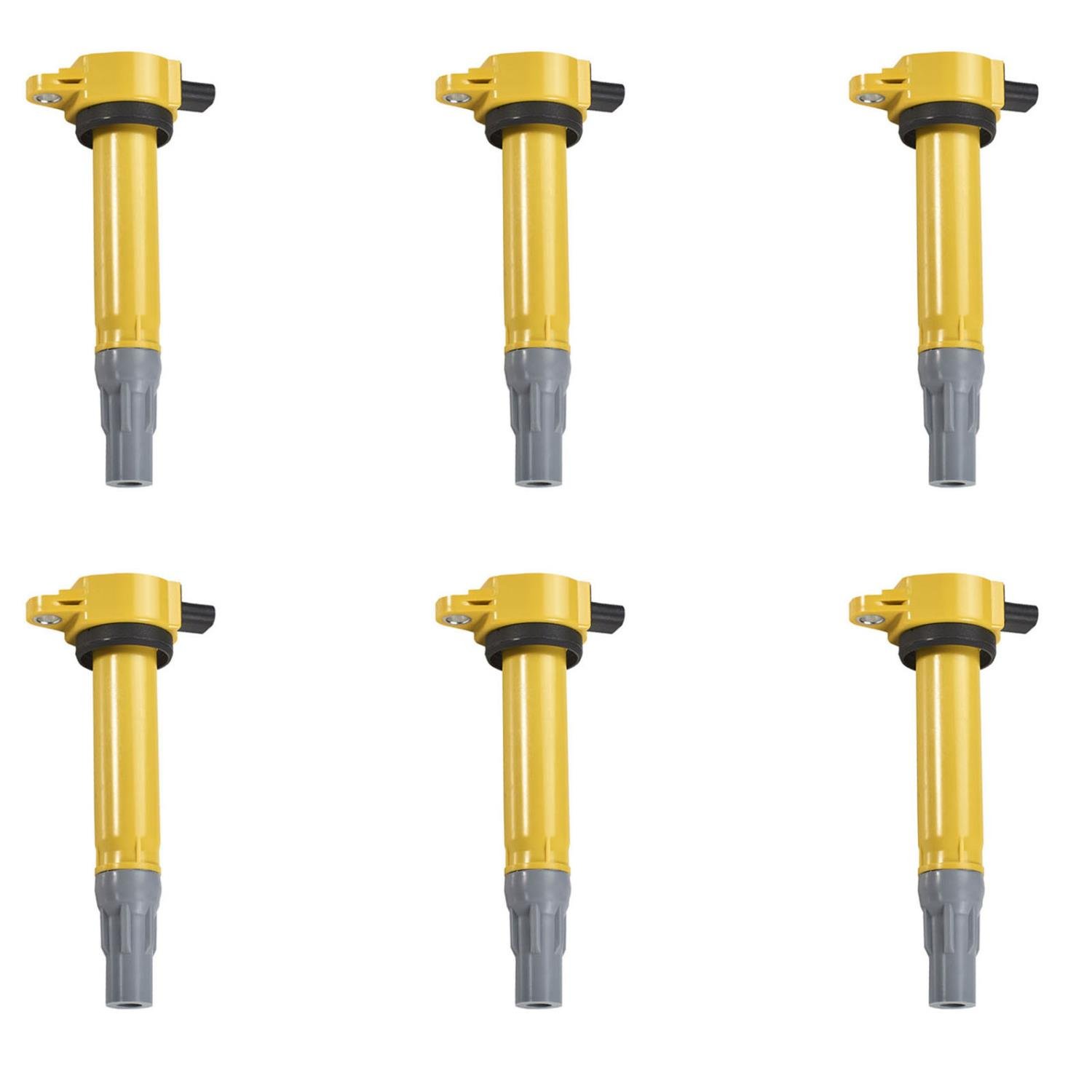 High-Performance Ignition Coils for 2006-2010 Chrysler/Dodge 4.0L/2.7L/3.5L [Yellow]