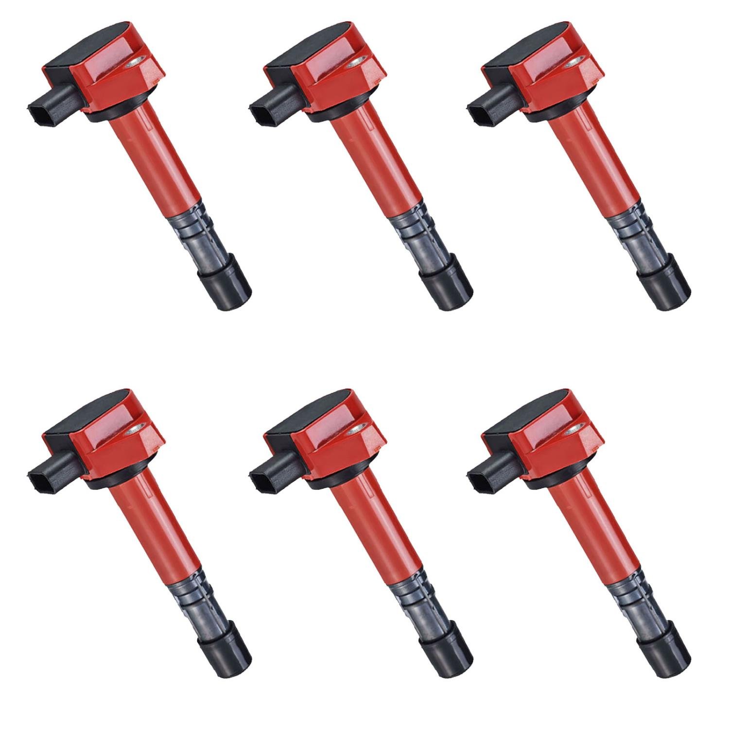 High-Performance Ignition Coils for 2001-2005 Honda Civic [Red]