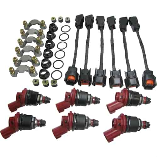 Fuel Injector Kit set of 6 62Ibs/Hr @ 43.5PSI High