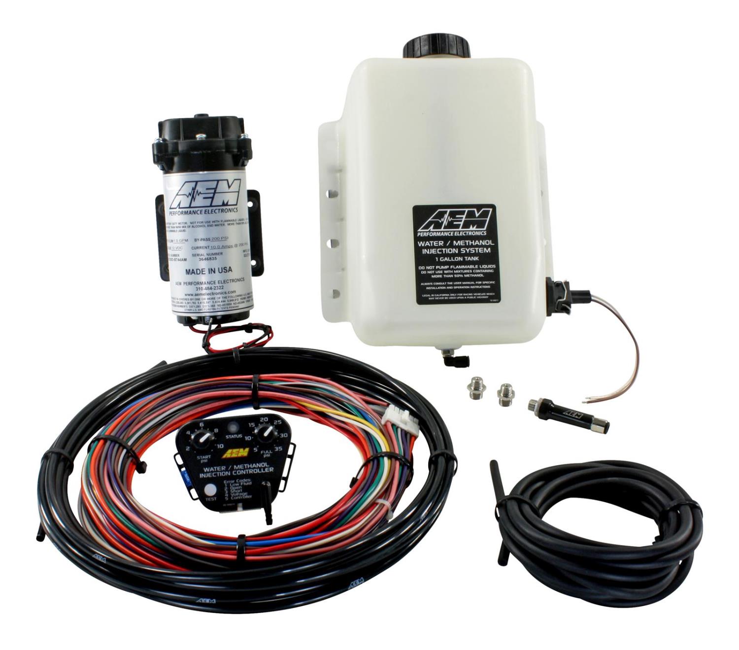 30-3300 V2 Water/Methanol Injection Kit Includes: Standard Controller For Internal MAP With 35psi Max