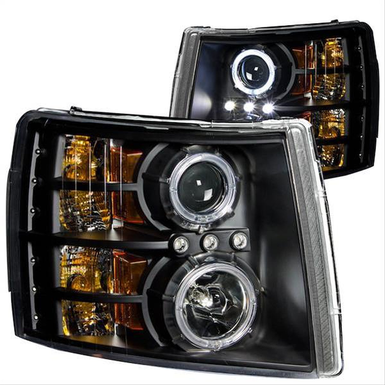 Black Housing Headlights 2007-2012 Chevrolet Silverado