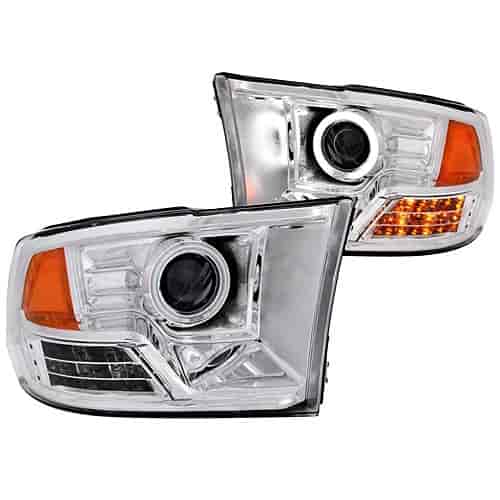 Chrome Housing Headlights 2009-2013 Dodge Ram