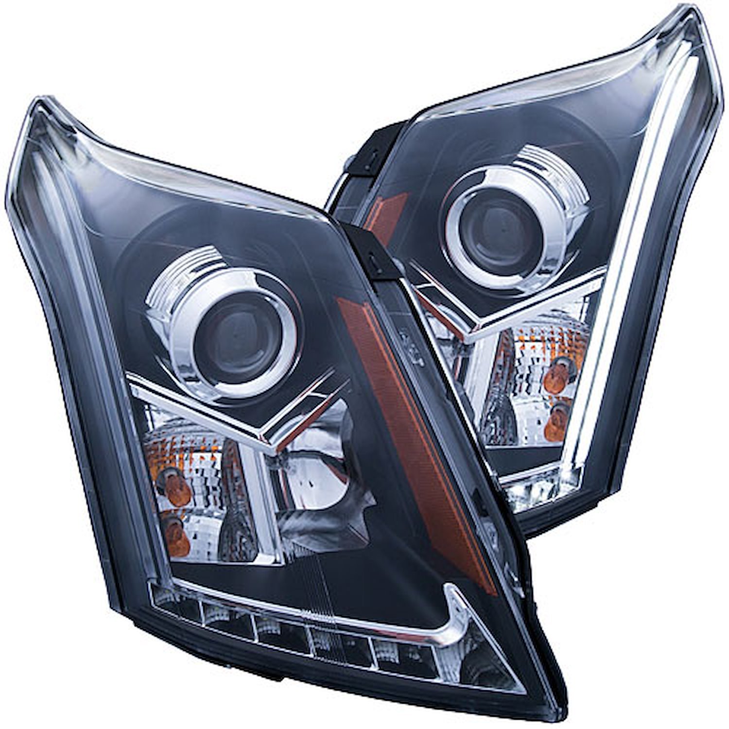 Black Housing Headlights 2010-2014 Cadillac SRX