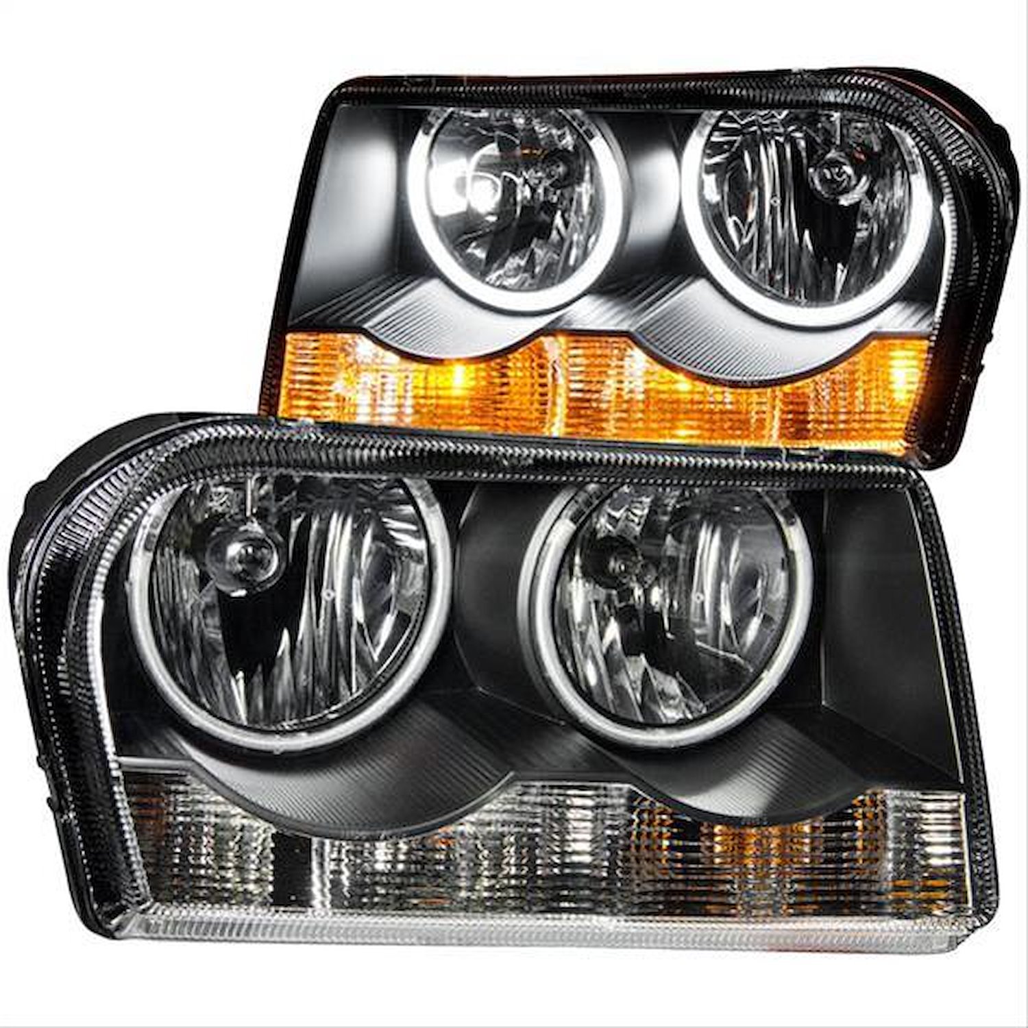 Black Housing Headlights 2005-2010 Chrysler 300
