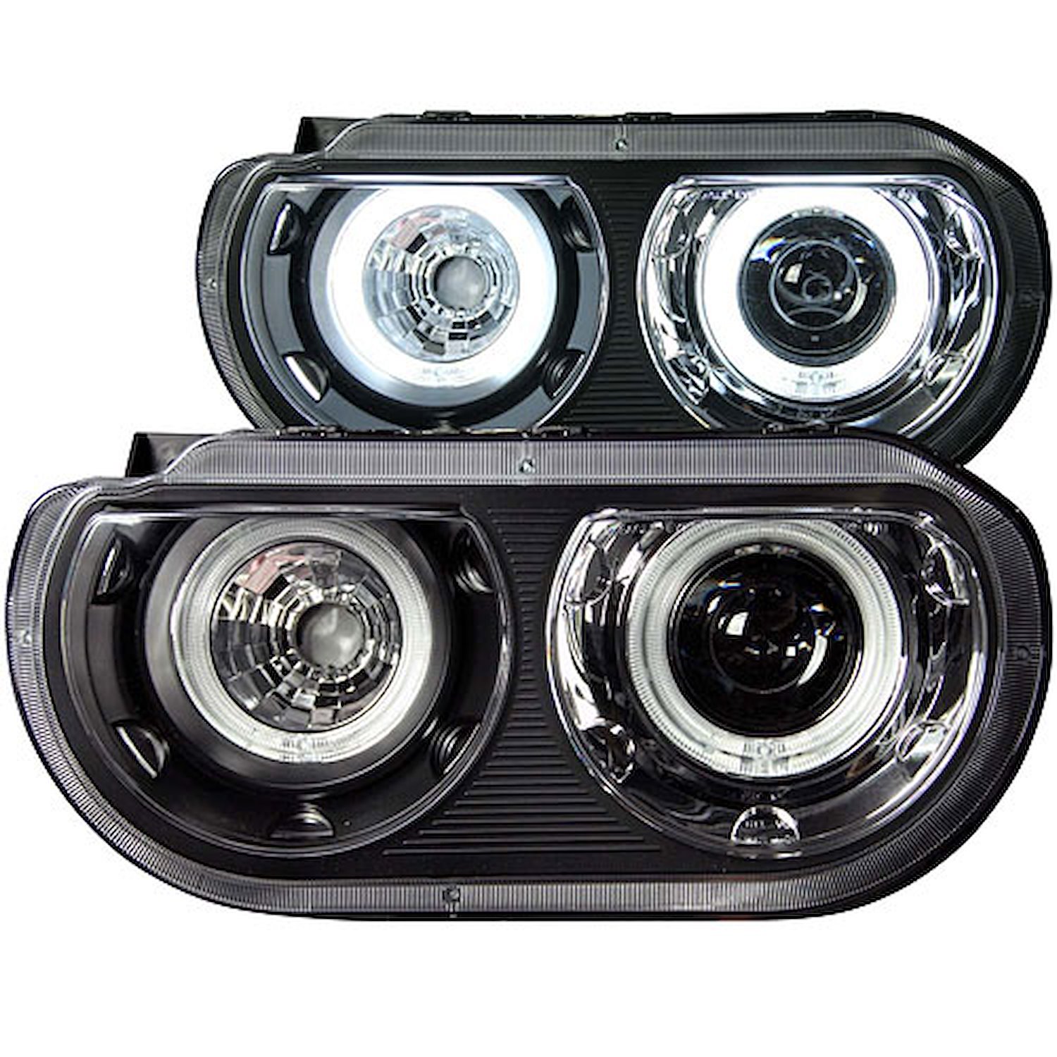 Black Housing Headlights 2008-2014 Dodge Challenger