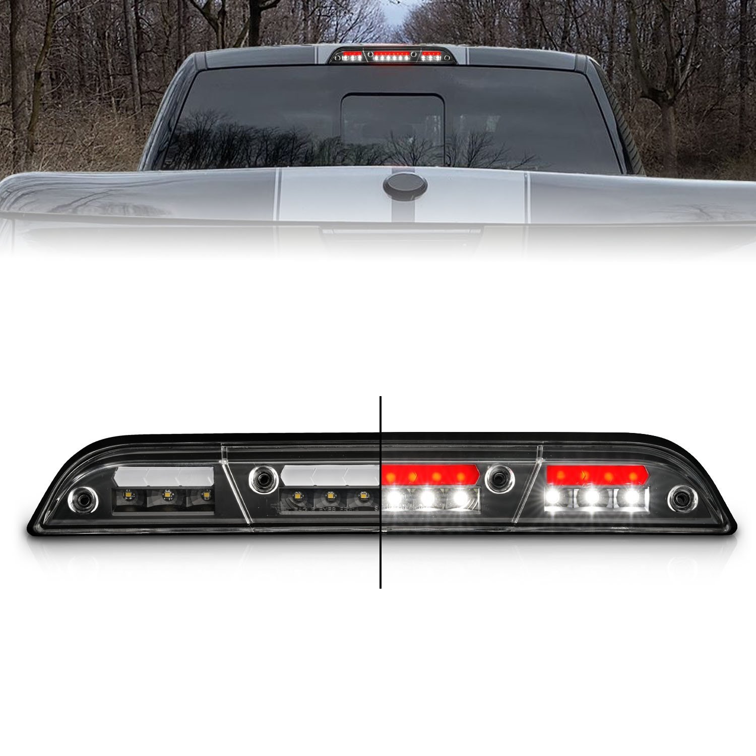 531111 LED Third Brake Light Fits Select Ford F-150, F-250, F-350, F-450, Ranger Trucks