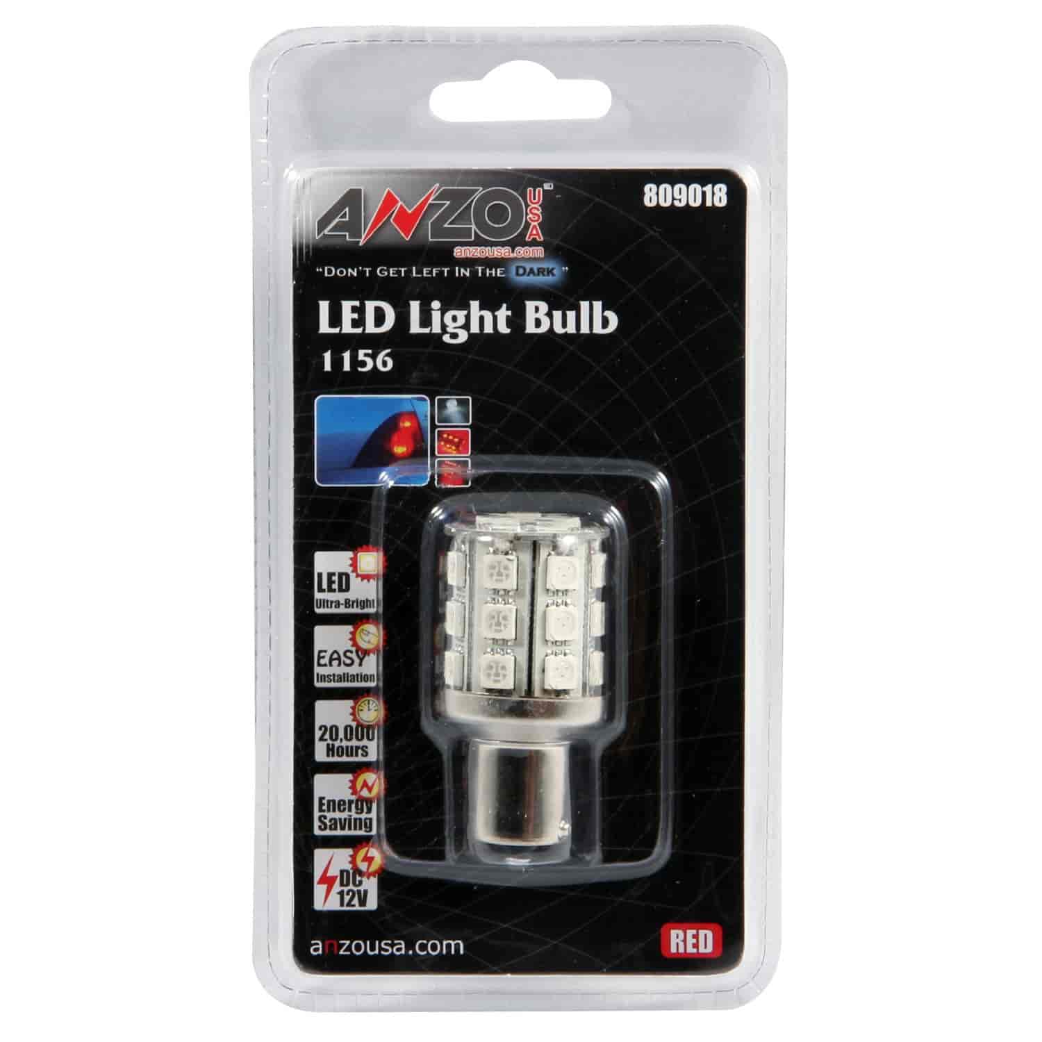 LED Universal Light Bulb 1156 Red -24