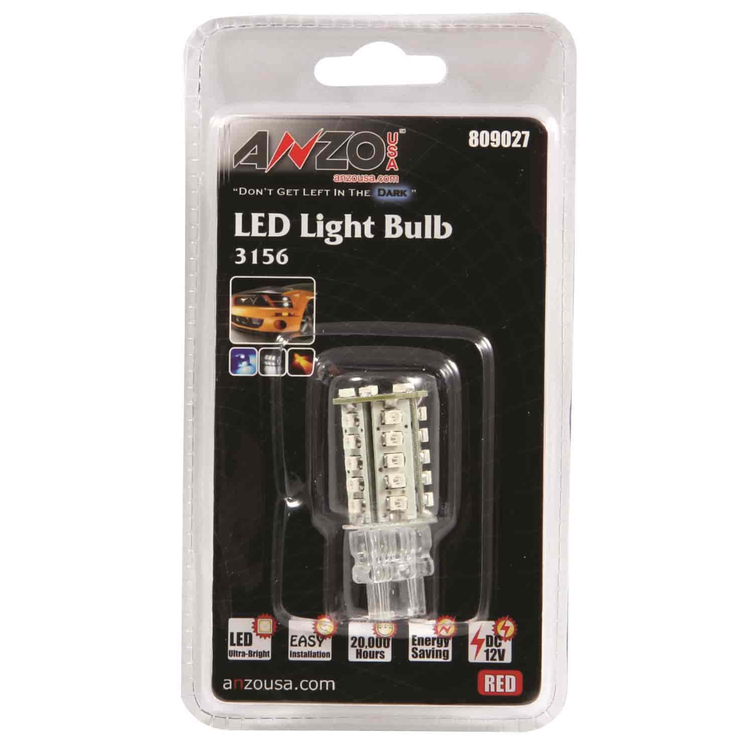 LED Universal Light Bulb 3156/3157 Red
