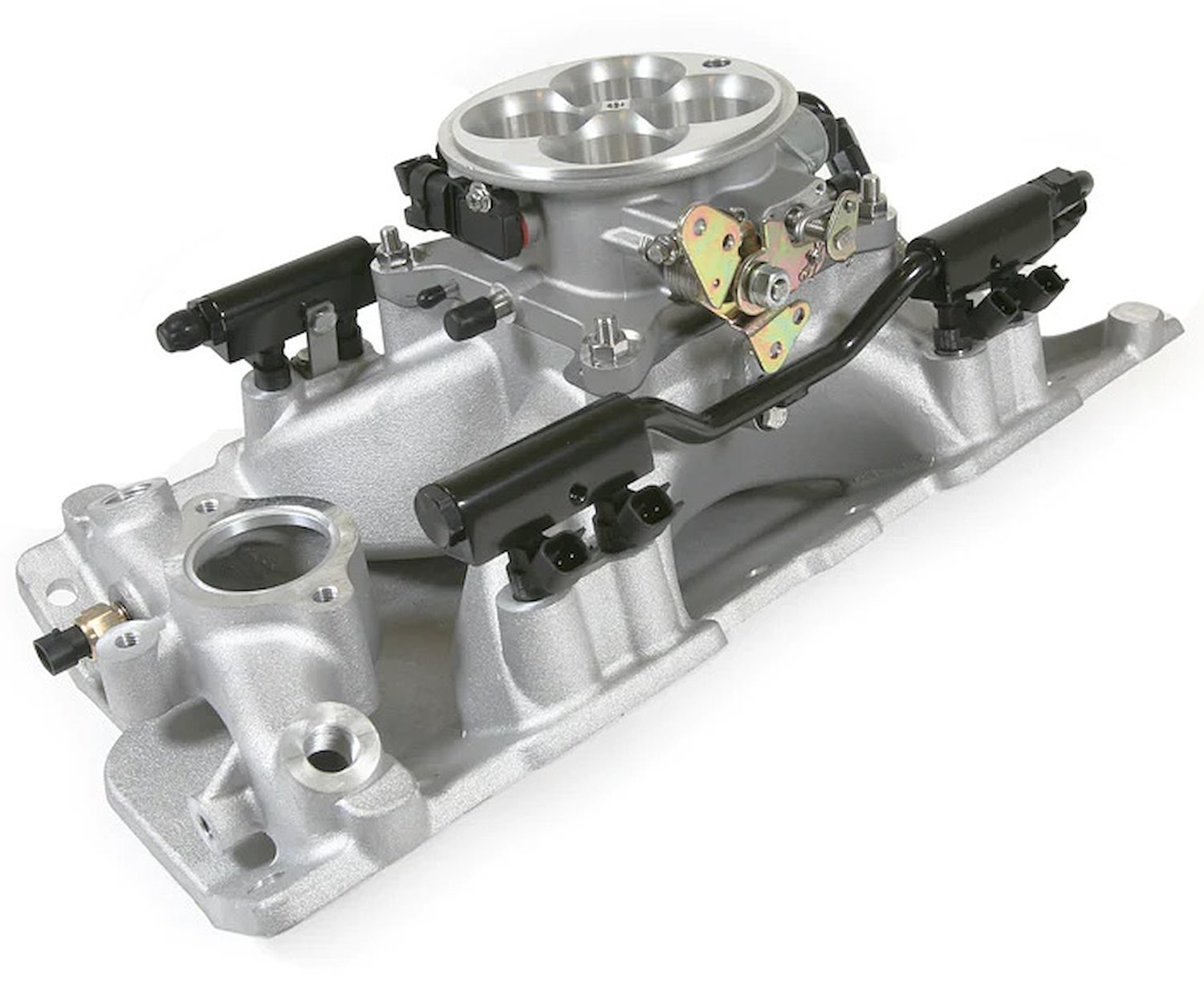AS2013P-SBC-S2060 Wildcard Sequential Multi-Port Injection EFI System, Small Block Chevy, with Silver AM2060 Intake Manifold