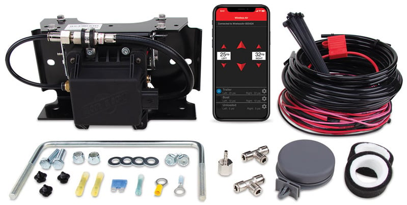 WirelessAIR On-Board Air Compressor System with EZ Mount - Smartphone App Only, without Handheld Controller