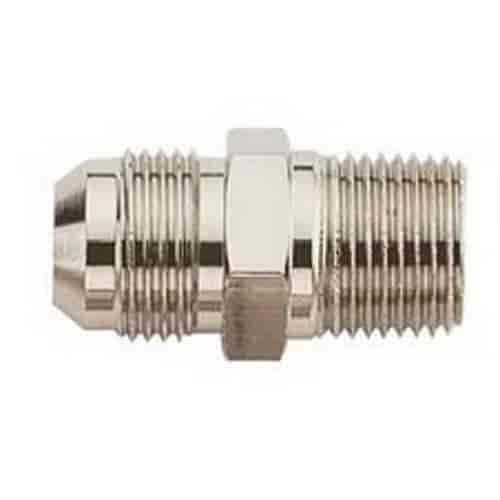 Nickel-Plated Straight Male Connector AN Flare To Pipe