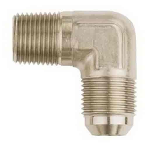 JEGS 110143 Nickel Straight Flare Fitting 1//2 in. NPT to -6 AN Flare