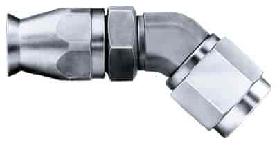 -03AN Hose Size 45 deg. Elbow Forged Adjustable Reusable Stainless Steel Swivel