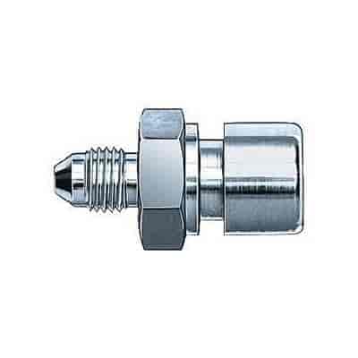 -04AN Hose Fitting Dash Size 10mm x 1 Brake Thread Size Steel - S.A.E. 37 deg. Male Flare To Female Metric Flare