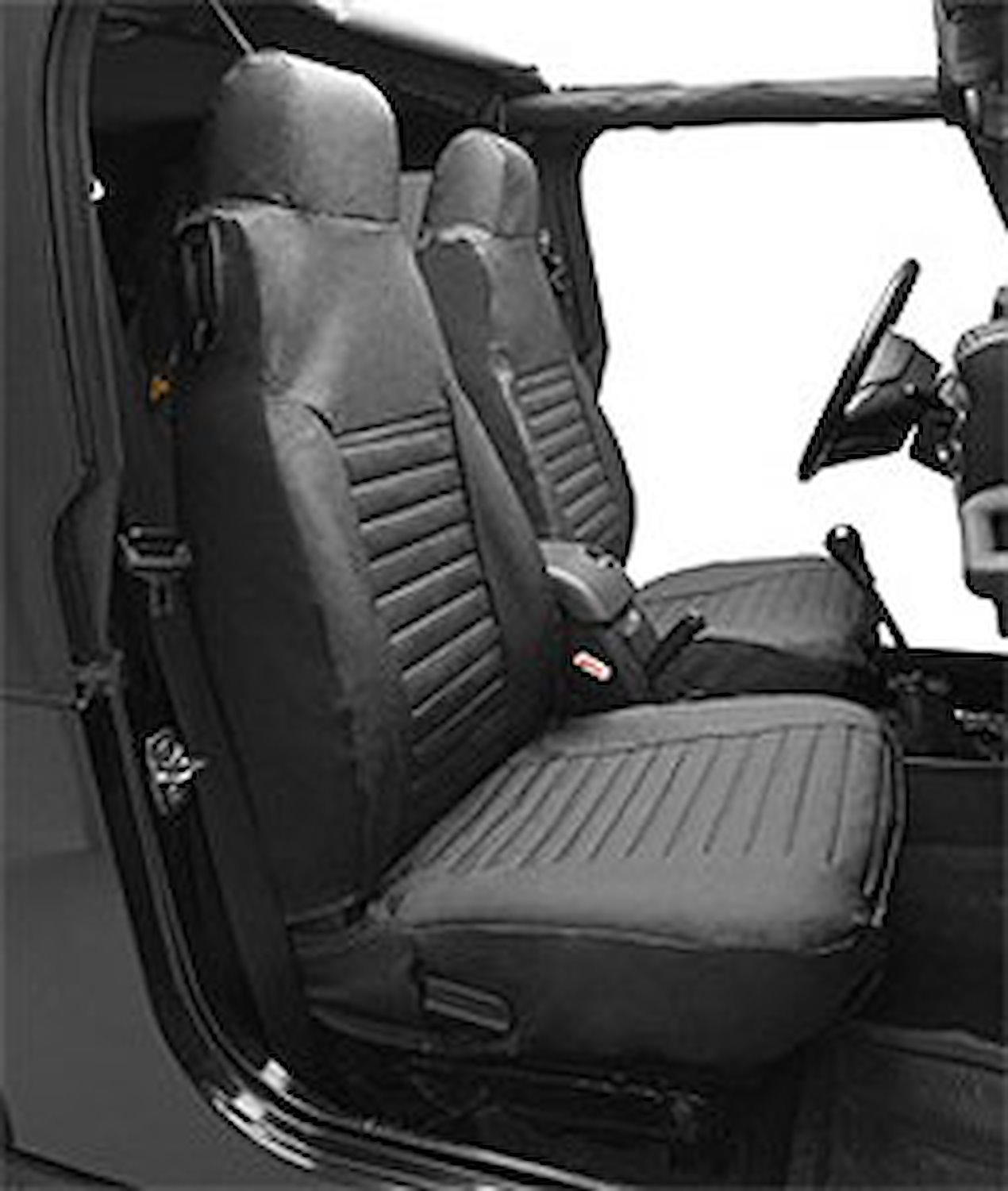 Seat Covers, Charcoal, High Back Bucket, Fits Factory