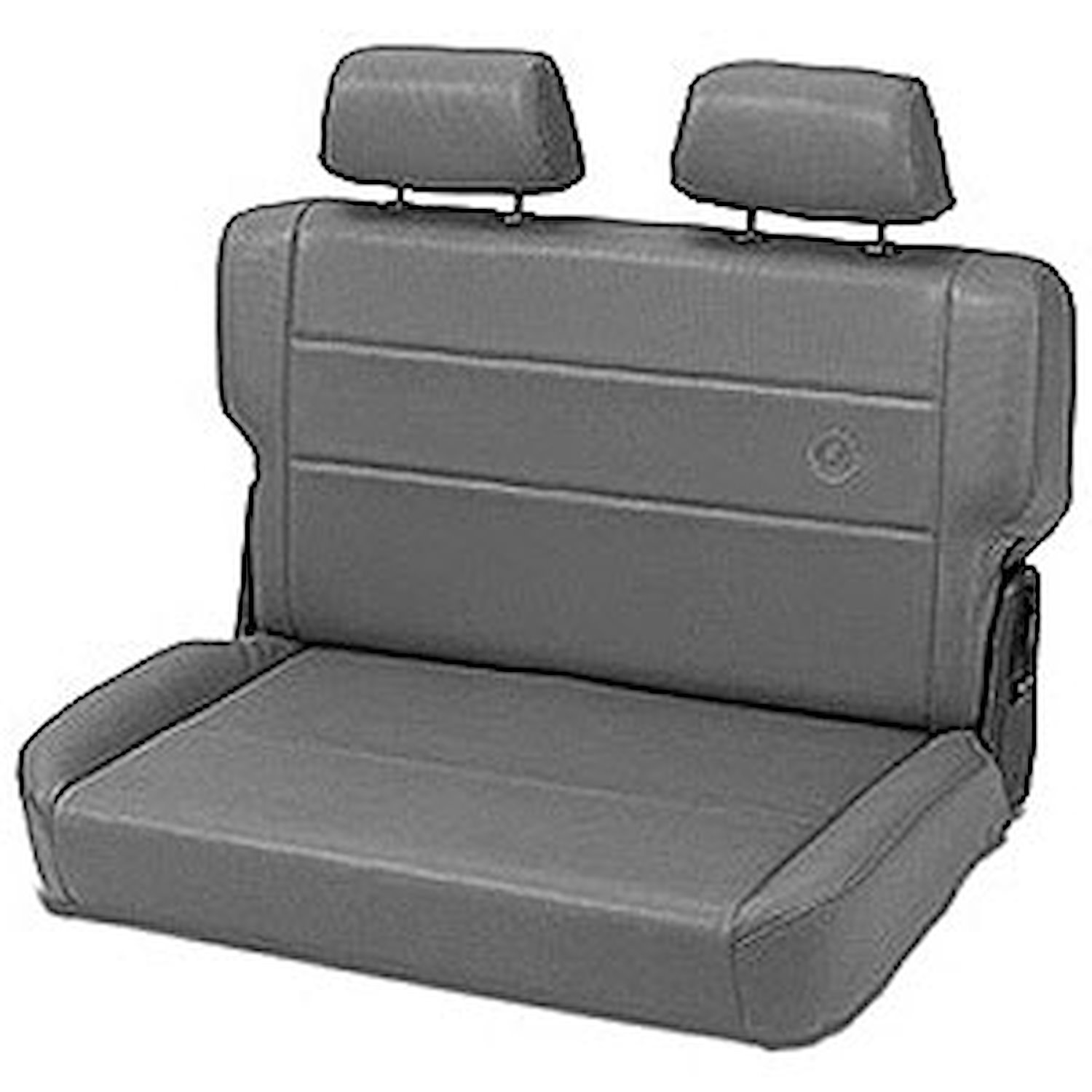 Trailmax II Fold-N-Tumble Seat, Charcoal, Rear/Second Seat, Vinyl,