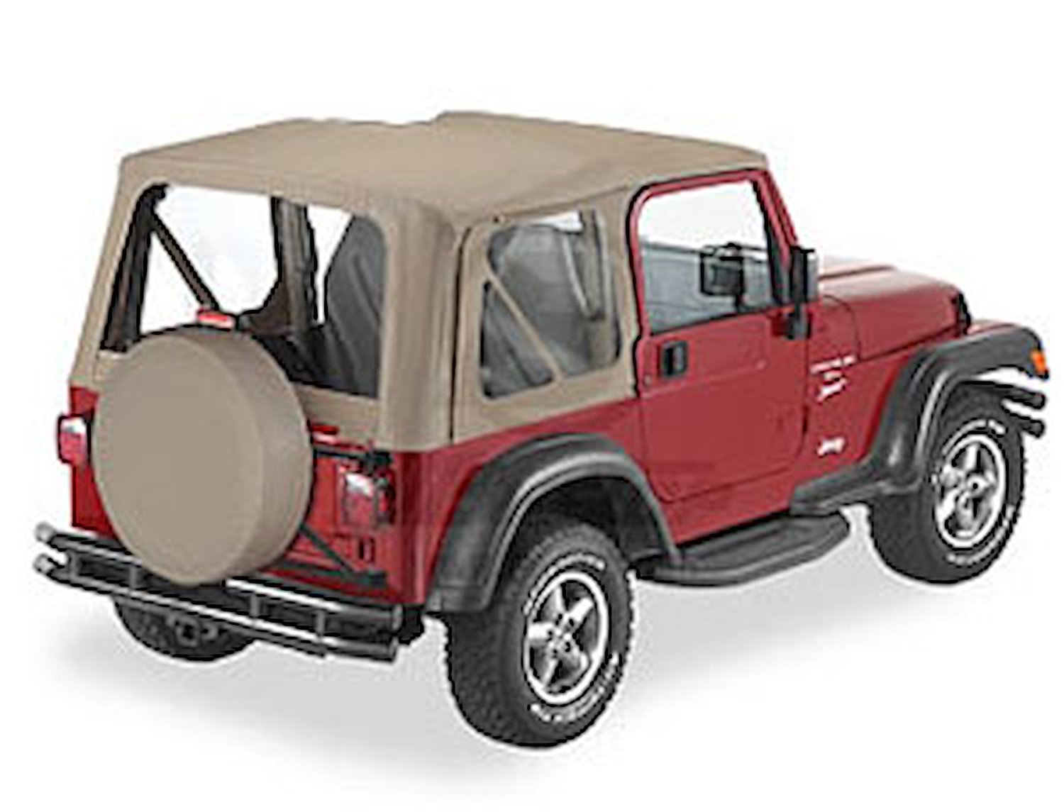 Replace-A-Top, Dark Tan, Clear Windows, No Door Skins Included,