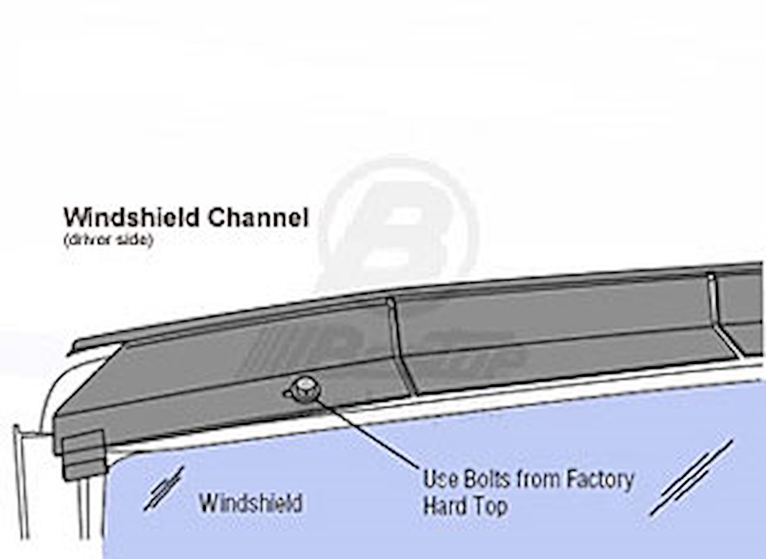 Bestop 51207-01 Windshield Channel Black fits 1972-1980 International  Scout II