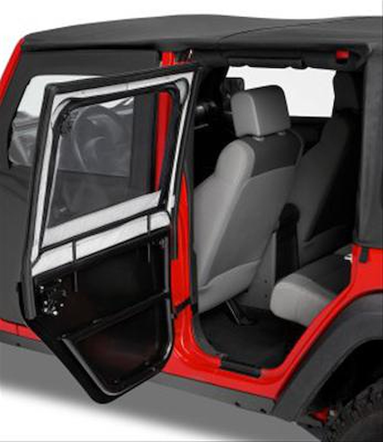 HighRock 4x4 Element Doors, Black Crush, Rear, Incl. Two Lower Door Frames, Paddle Handles, w/o Storage Bags,