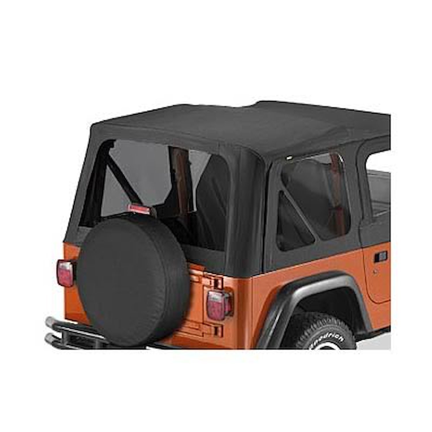 Window Replacement Set, Black Denim, Incl. 2 Side Windows And 1 Rear Window, Fits Replace-A-Top PN[51121/51124/51127],
