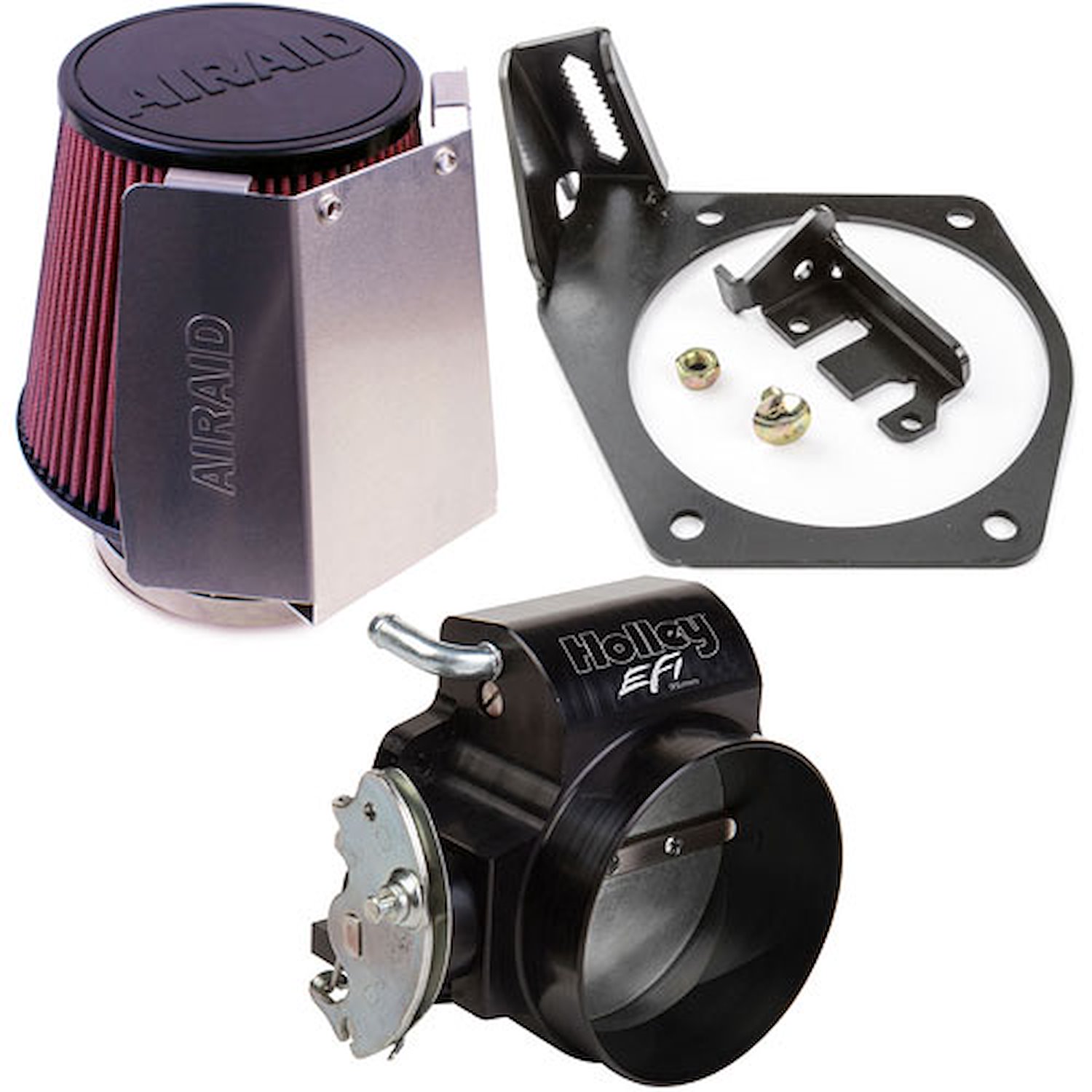 LS Throttle Body Intake Kit Includes: Airaid LS Engine Shielded Air Filter (Red)