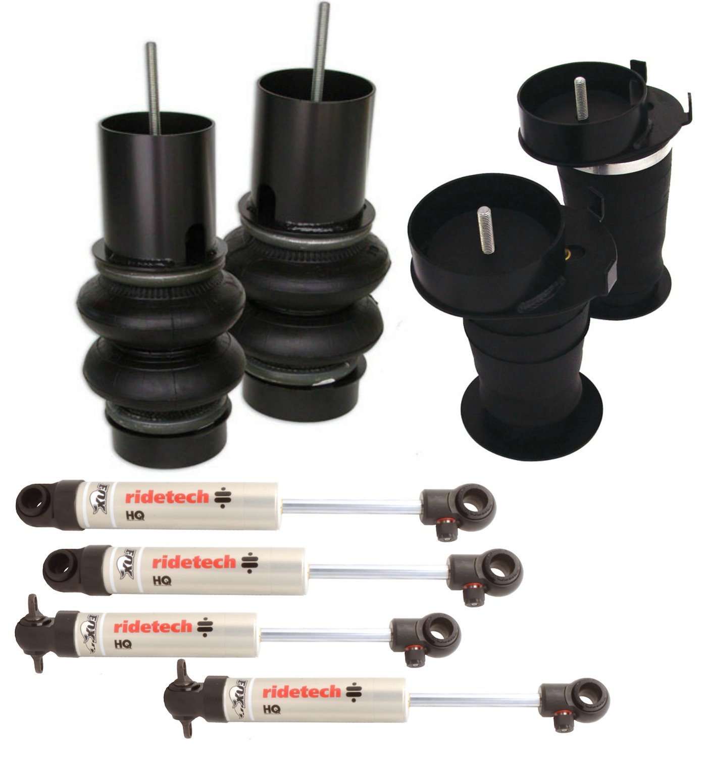 Air Suspension System for 65-70 Pontiac Fullsize. Includes front HQ Series Shockwaves/ rear CoolRide