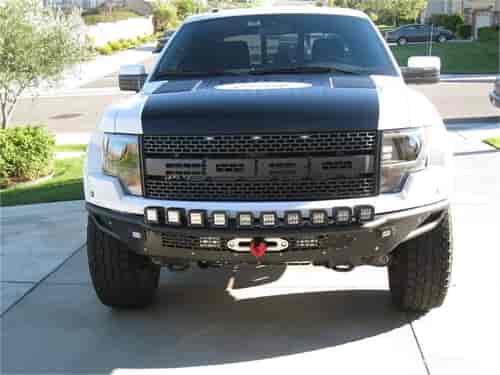 10-14 Ford Raptor Race Series R Front Bumper with ADD Logo and Aluminum front valance panel with mou