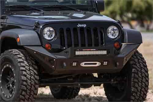 07-Up Jeep JK Stealth Fighter Jeep front Large side pods with KC Logos for KC Cube Light Mount and a