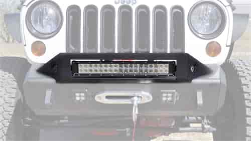07-Up Jeep JK Stealth Fighter Jeep LED light mount Stealth Fighter style light hoop With ADD Logo in Hammer Black