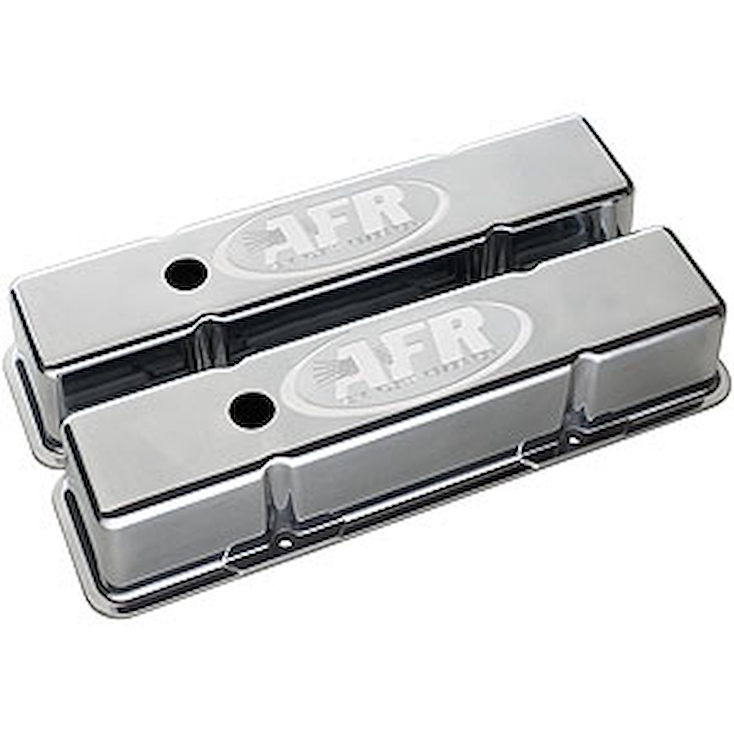 Cast Aluminum Tall Valve Covers for Small Block Chevy [Polished]