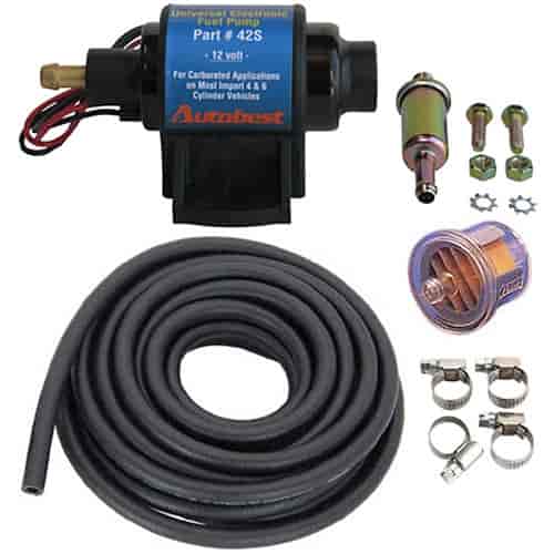 Universal Electric Fuel Pump Kit Includes: 2-3.5 PSI Fuel Pump