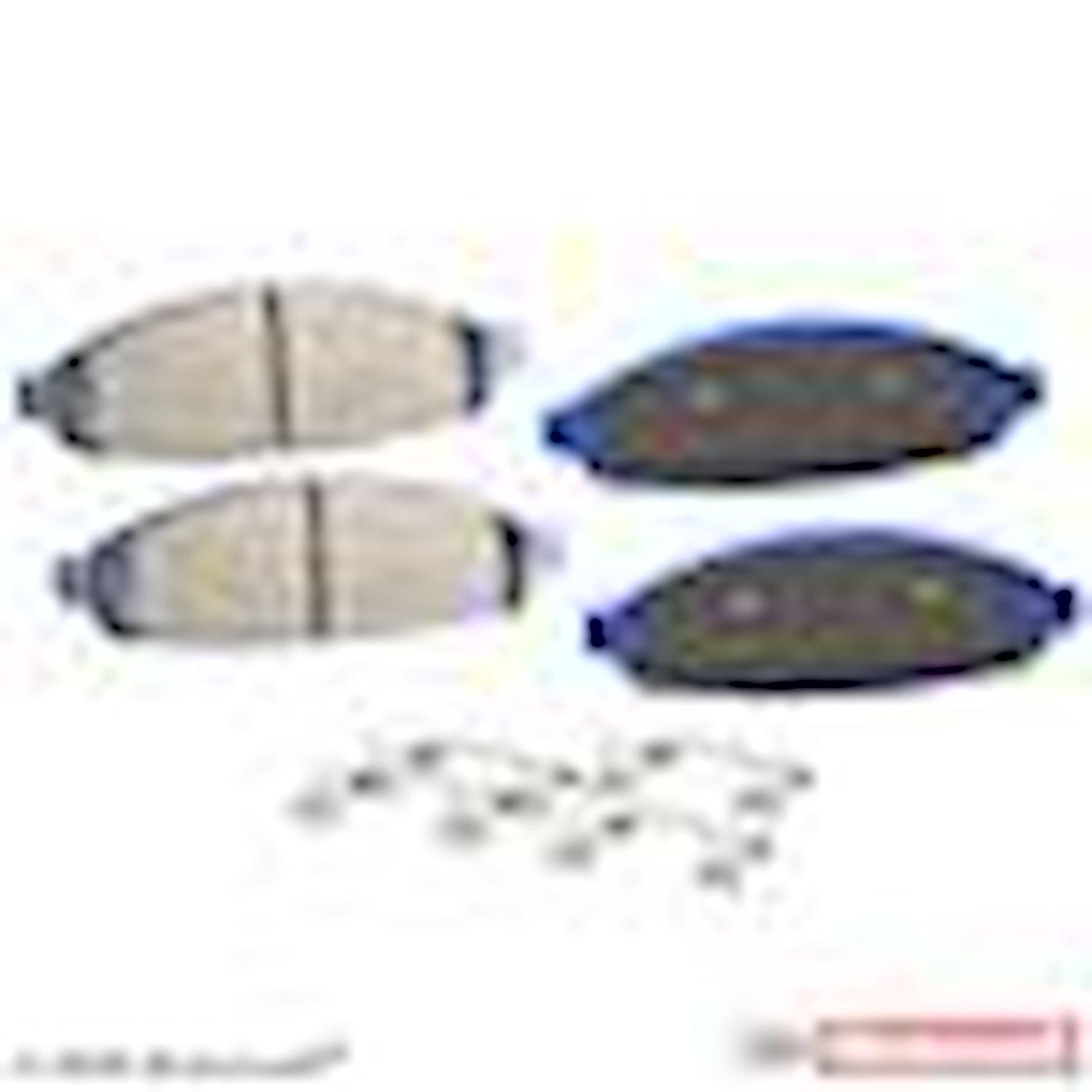 Front Disc Brake Pad Set for Select 2003-2011 Ford, Lincoln, Mercury