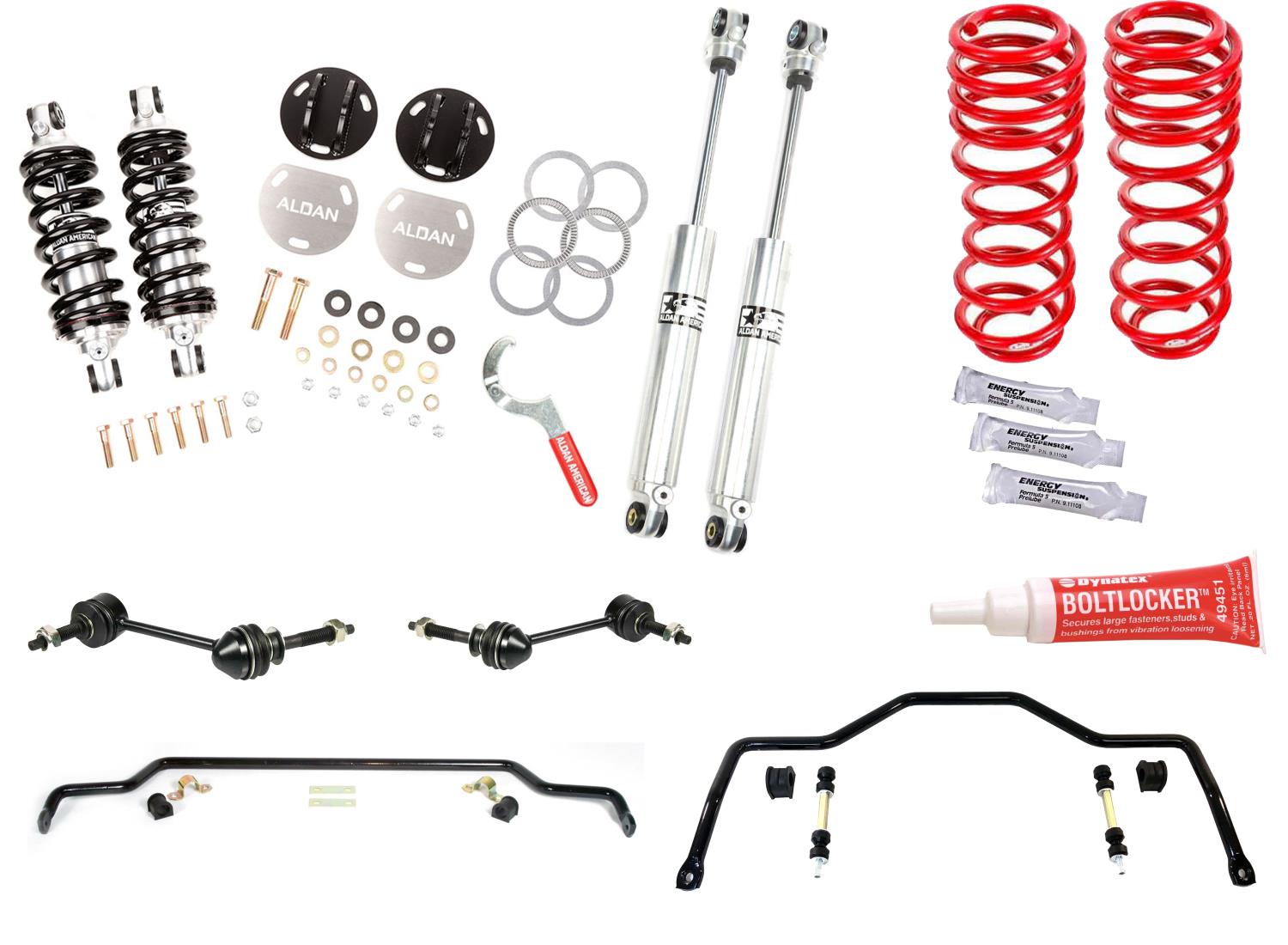300365 Ford Panther Platform Handling Kit for 2003-2011 Ford Crown Victoria [Ford Mustang GT Rear Springs] 3.500 in. Drop
