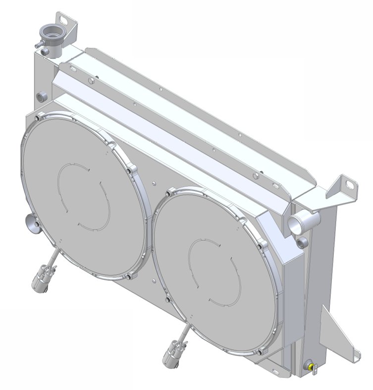 1-1451-212BL300 High-Performance Radiator & Brushless Fan Kit, 1985 ...