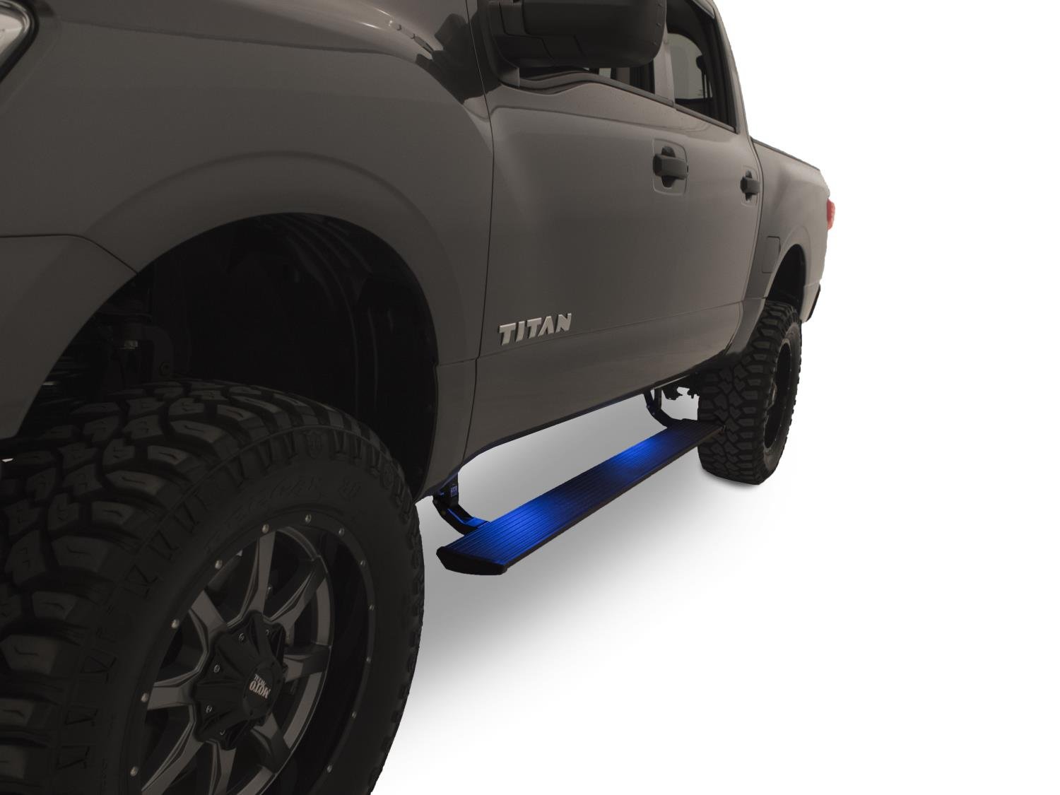 76120-01A PowerStep Automatic Running Boards, Fits 2016-2017 Nissan Titan/Titan XD, All Cabs