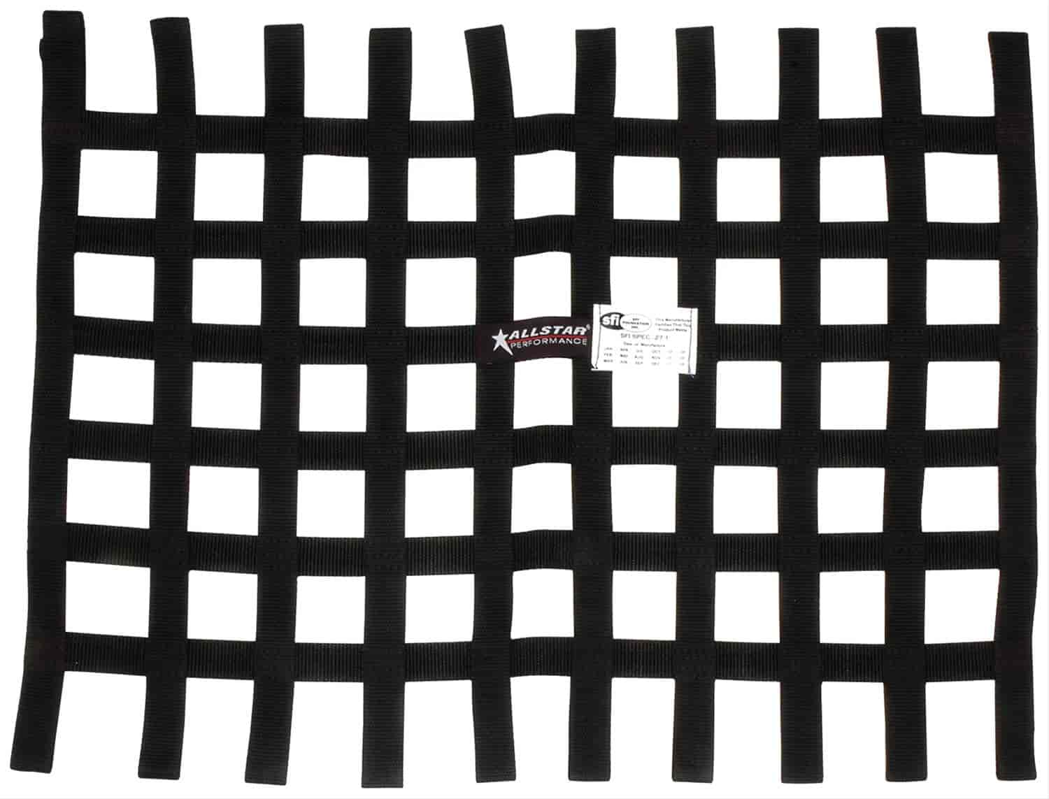 Rectangular Loop-Style Window Net Black