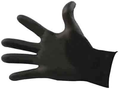 Black Nitrile Gloves Large