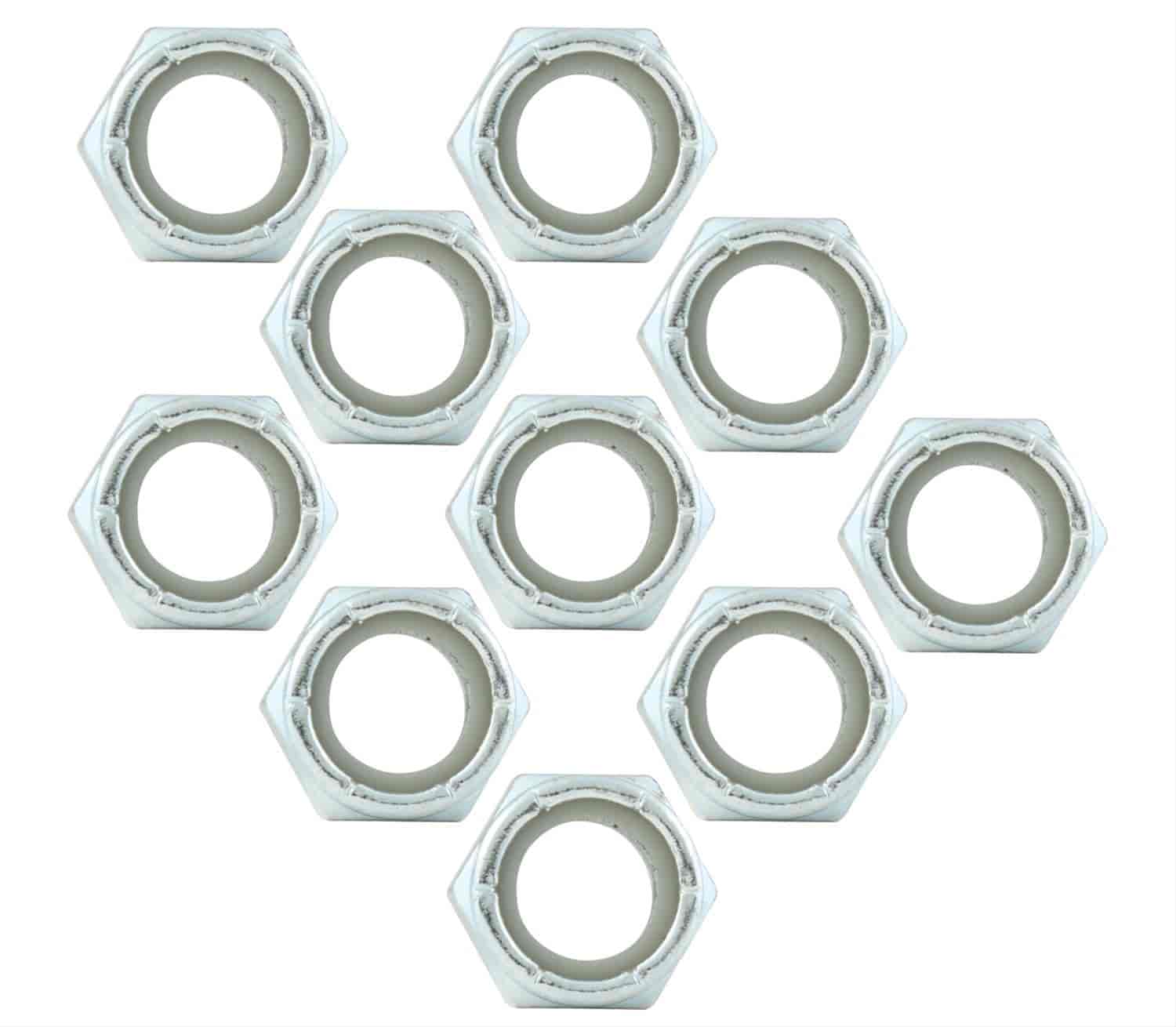Fine Thread Hex Nuts With Nylon Inserts 5/8"-18