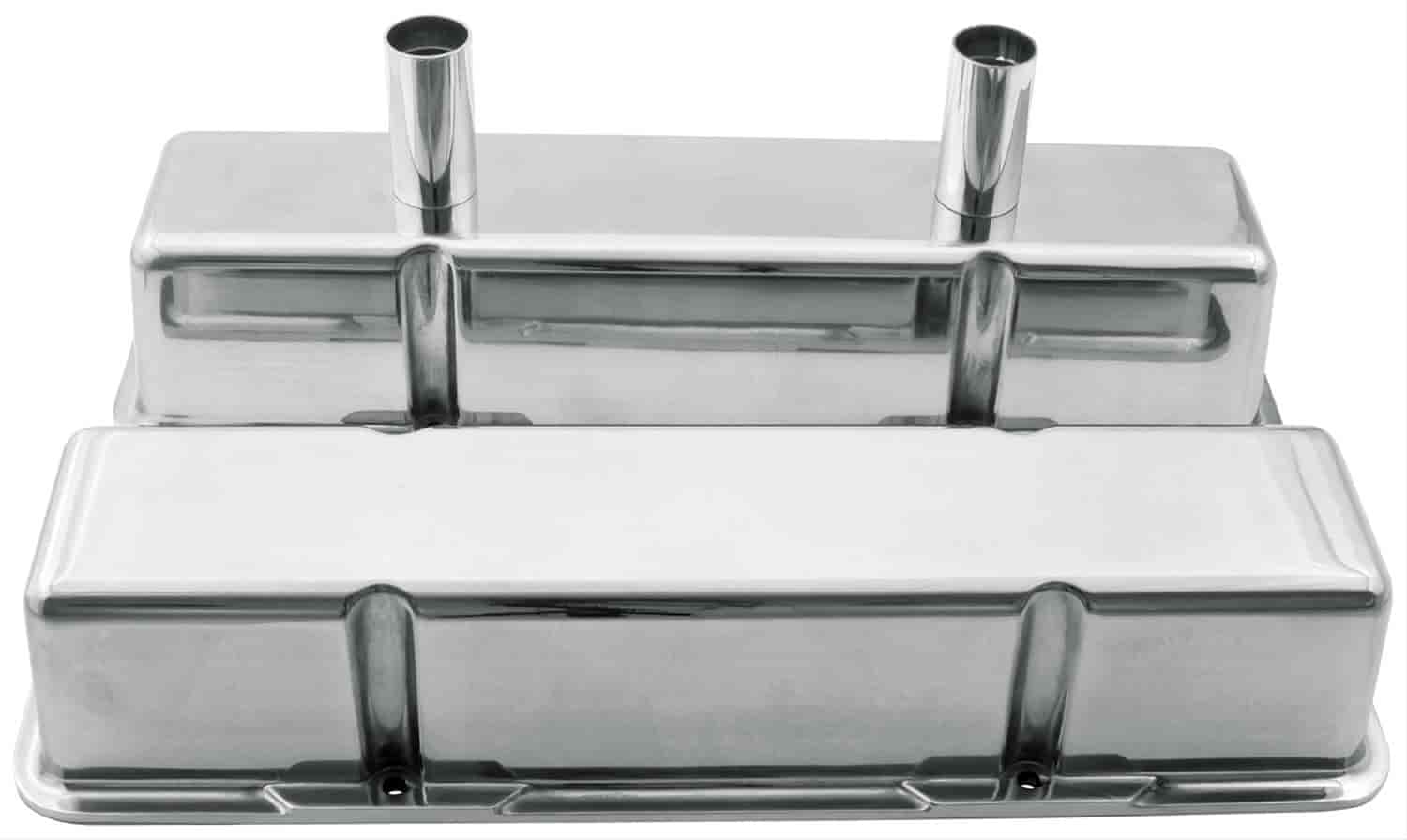 SB-Chevy Cast Aluminum Valve Covers Standard (outer edge bolts)