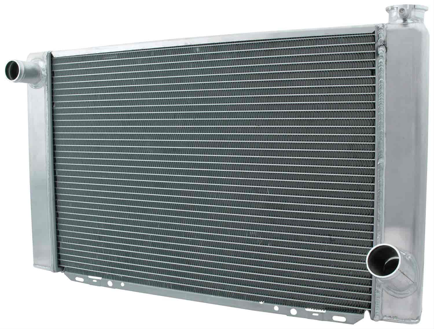 Single Pass Aluminum Radiator Inlet and Outlets: Chevy