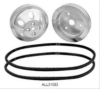 Small Block Chevy 1:1 Ratio Pulley Kit Without Power Steering