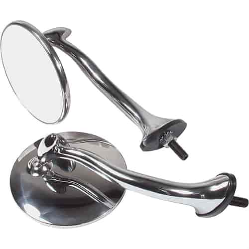 Side View Mirrors 5" Long Swan Neck