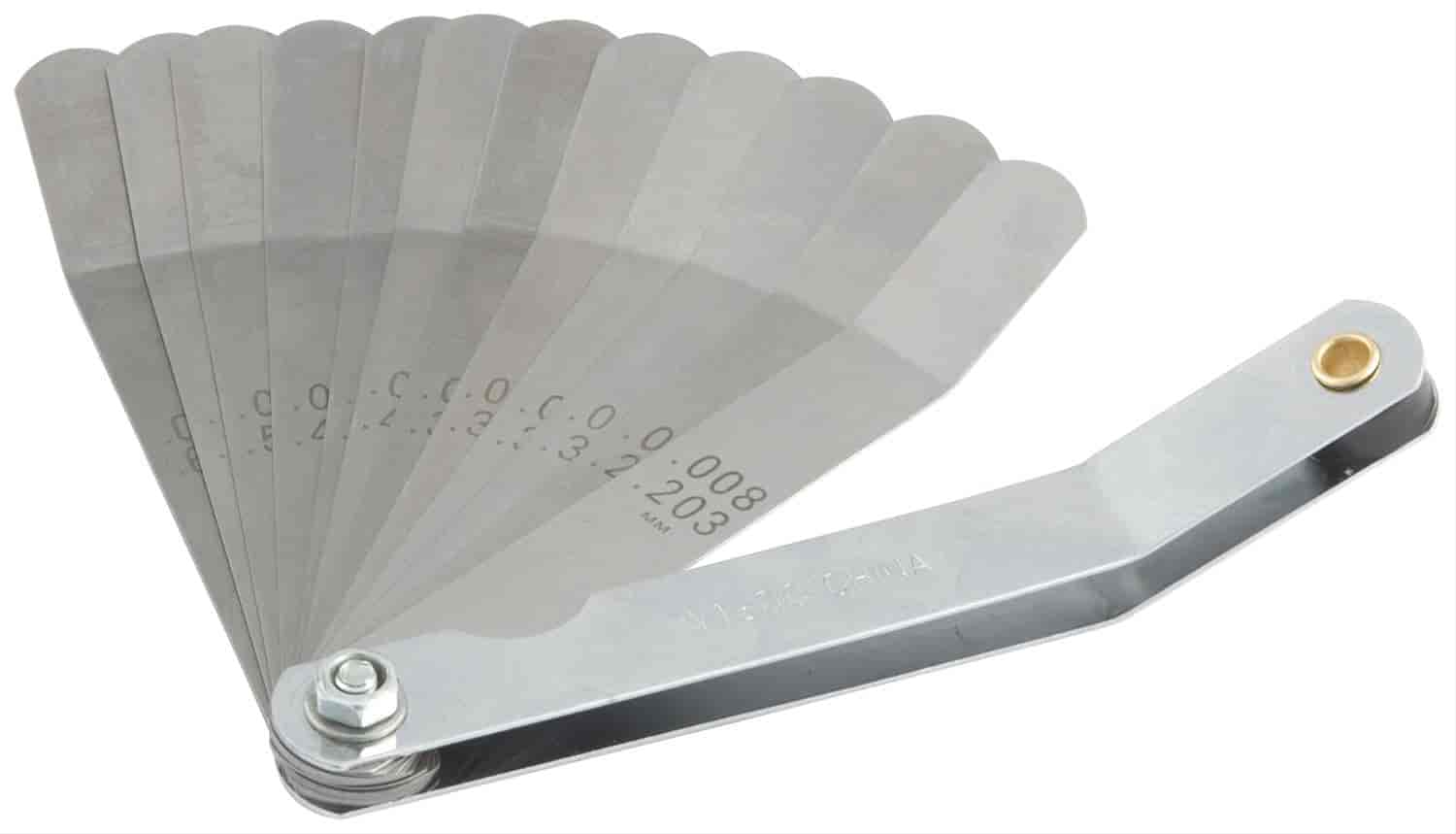 JEGS 80501 Offset 12-Blade Feeler Gauge Kit 
