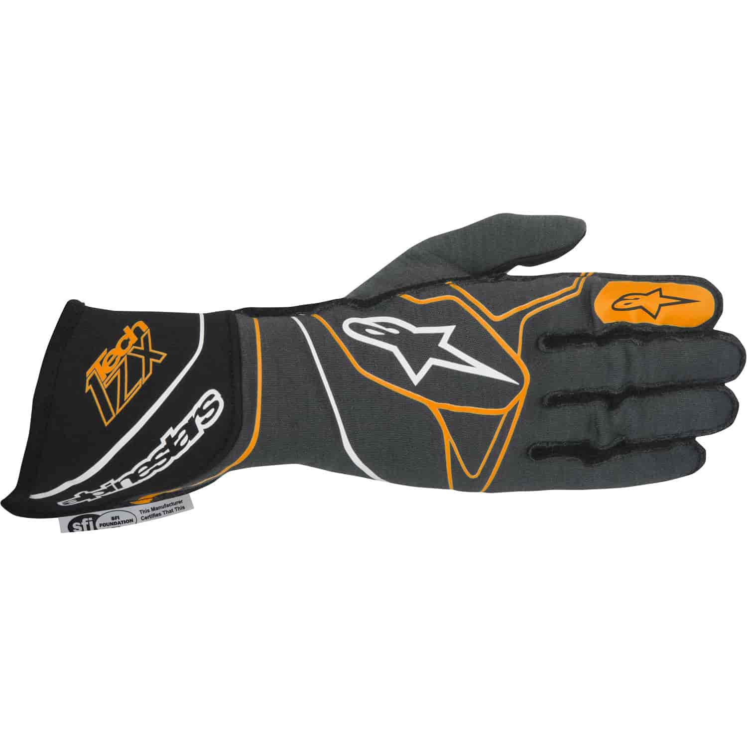Tech 1-ZX Glove Anthracite/Black/Orange SFI 3.3/5