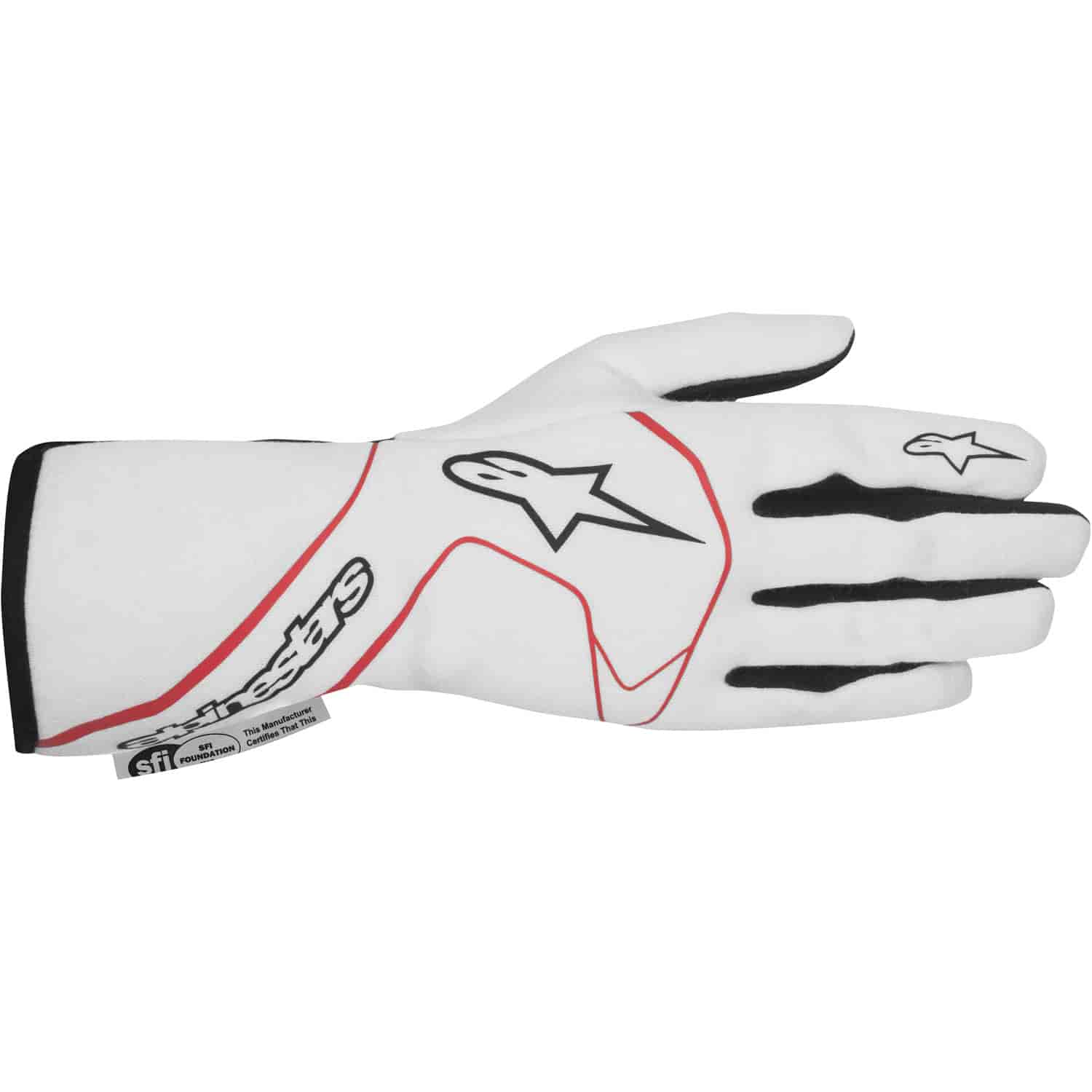 Tech 1 Race Gloves White/Red/Black SFI 3.3/5