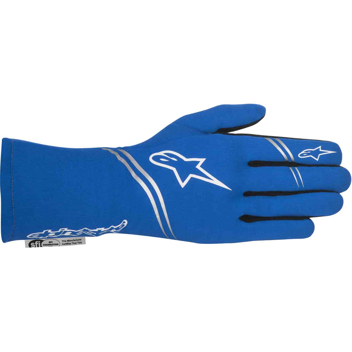 Tech 1 Start Gloves Blue SFI 3.3/5