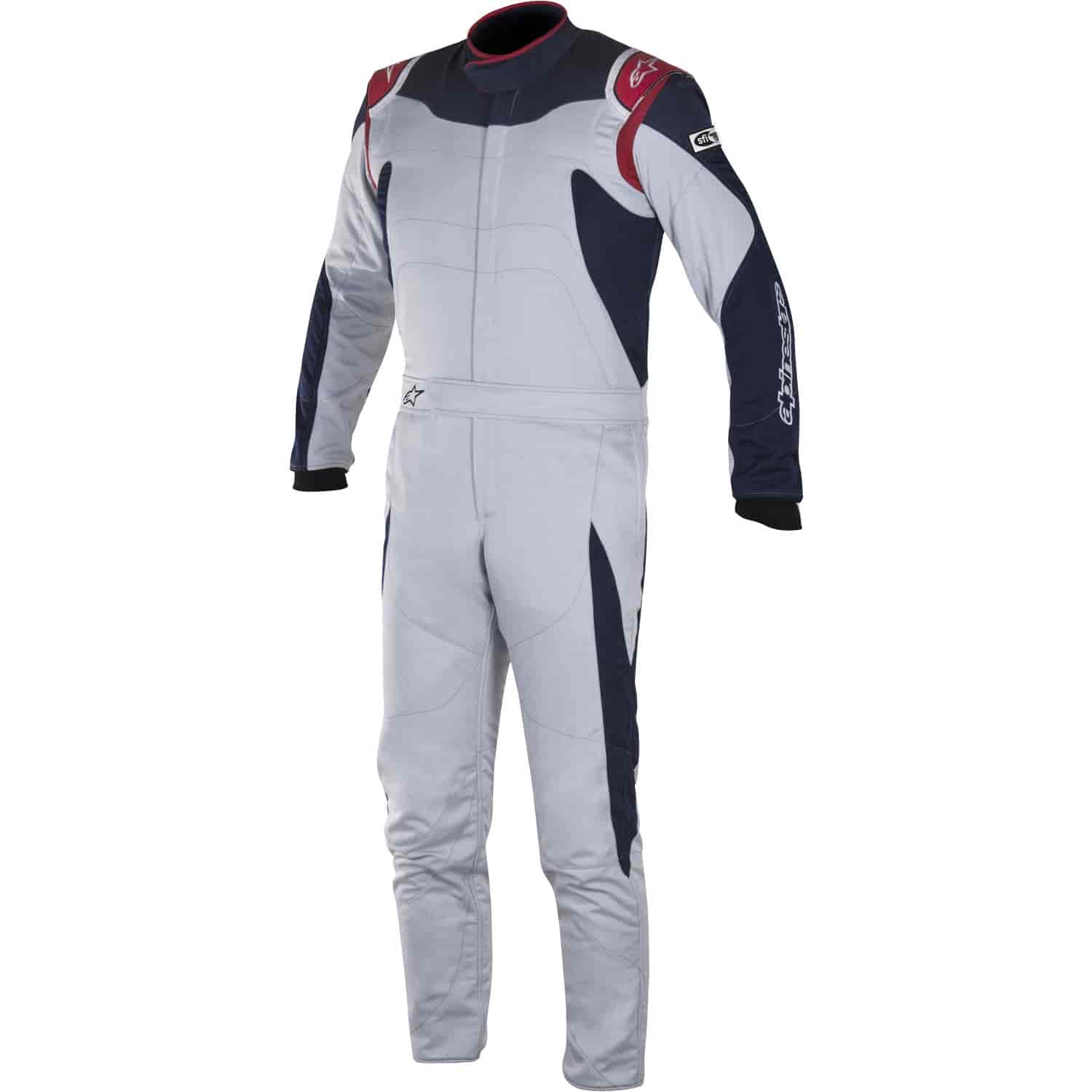 GP Race Suit Silver/Blue SFI 3.2A/5