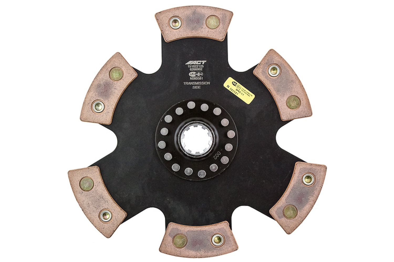 6-Pad Rigid Race Disc Transmission Clutch Friction Plate
